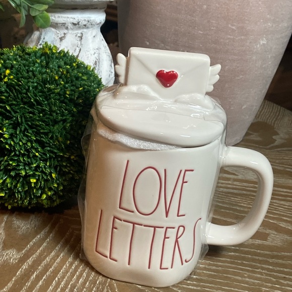 New! Valentines Day Rae Dunn Ceramic BE MINE Love Letter Canister Lid - Picture 9 of 9